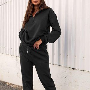 COPY - NWT Women's Oversized Batwing Sleeve Lounge Sets Casual Top and Pants 2 …